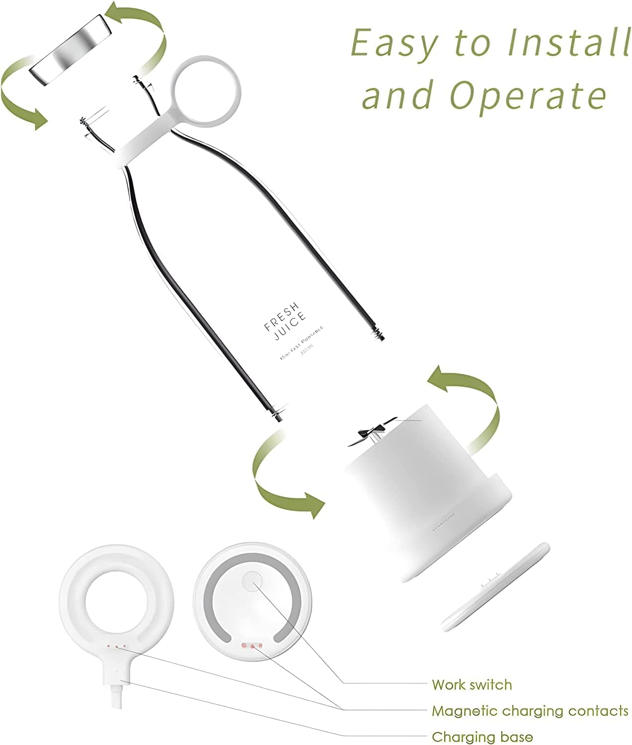 Batidora Portátil USB recargable