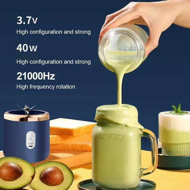 Licuadora portatil Usb recargable Con vaso de regalo.