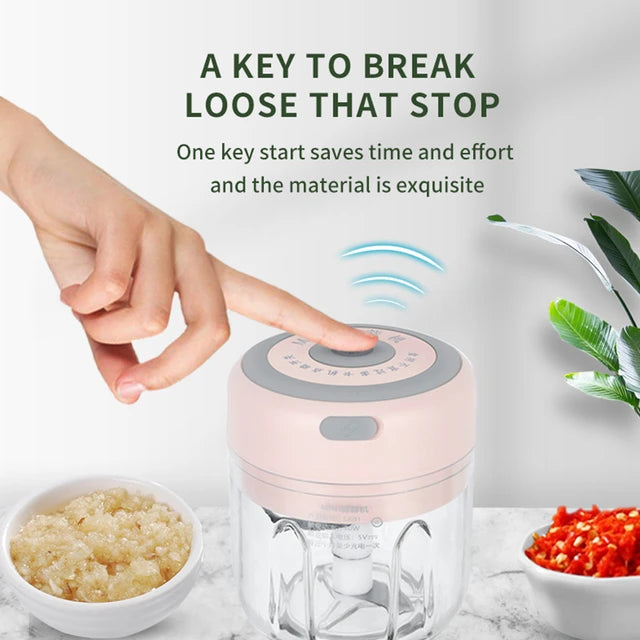 Picadora de alimentos USB recargable